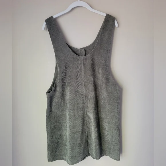 Loveriche Olive Green Shift Dress Size Large - Picture 6 of 6